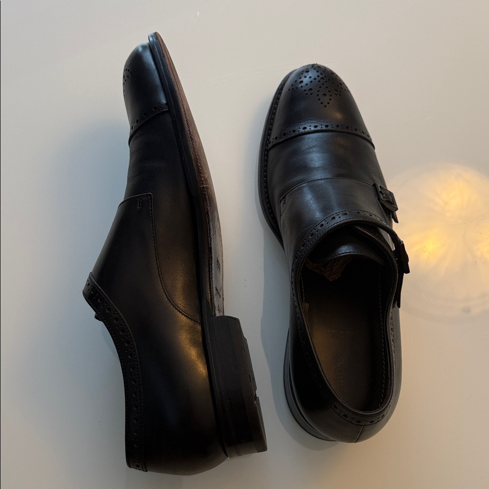 Hugo Boss Black Double Monk Strap Oxfords - Picture 4 of 7